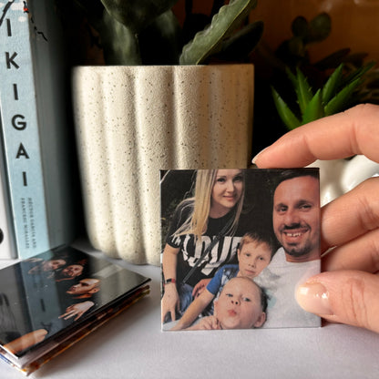 Family Photos Personalized Fridge Magnets 2.5x2.5in Perfect gift for any ocassions! Free Delivery!