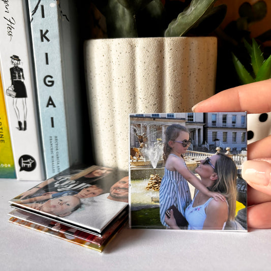 Family Photos Personalized Fridge Magnets 2.5x2.5in Perfect gift for any ocassions! Free Delivery!